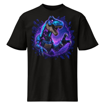 Burst Collection - T-rex / Full Logo Back Men T-Shirt