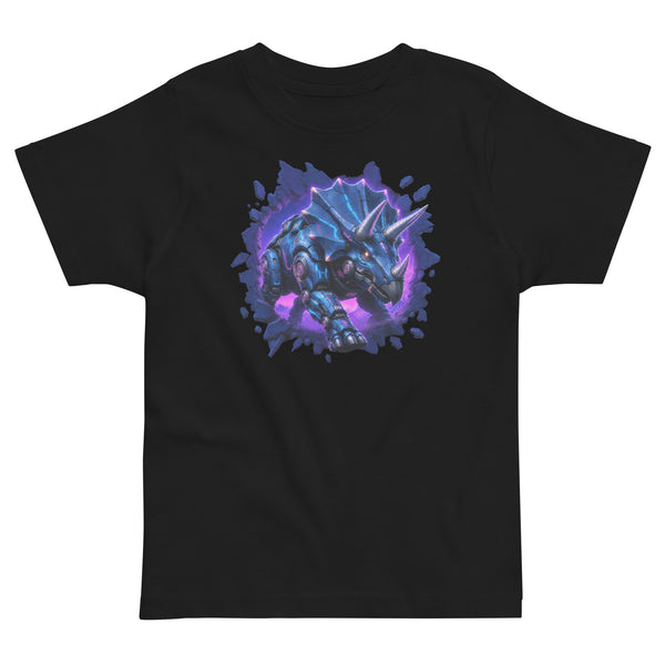 Burst Collection - Triceratops / Full Logo Back Toddler T-Shirt