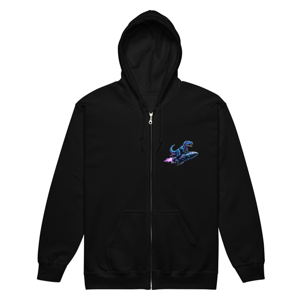 Character Rocket Collection - T-rex / Icon Logo Back Zip Hoodie