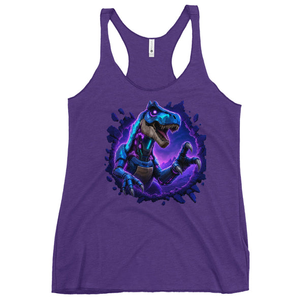 Burst Collection - T-rex / Full Logo Back Women Tank