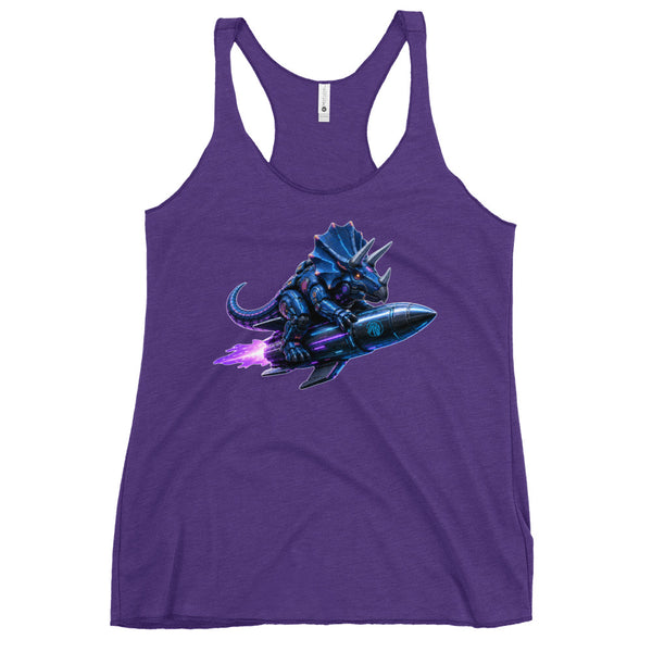 Character Rocket Collection - Triceratops / Full Logo Back Women Tank