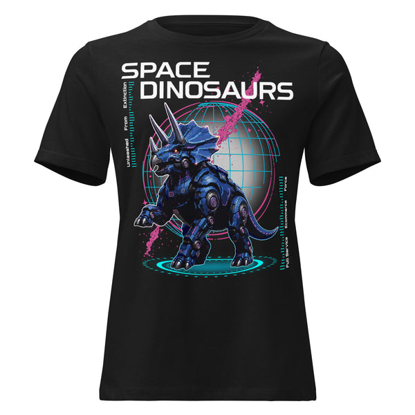 Street Retro Collection - Triceratops / Full Logo Back Women T-Shirt