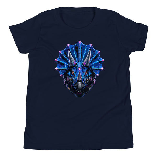 Headshot Collection - Triceratops / Full Logo Back Youth T-Shirt