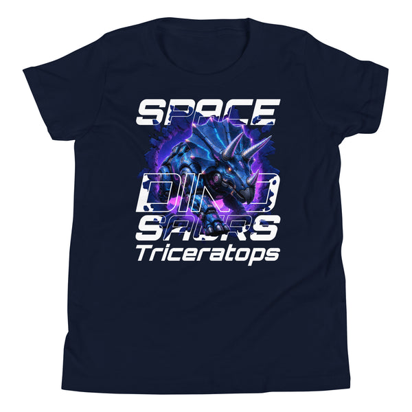 Burst With Text Collection - Triceratops Youth T-Shirt